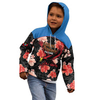 Custom Antigua and Barbuda Cricket Kid Hoodie 2025 Go Falcons Tropical Style - Wonder Print Shop
