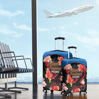 Antigua and Barbuda Cricket Luggage Cover 2025 Go Falcons Tropical Style - Wonder Print Shop