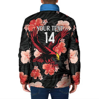 Custom Antigua and Barbuda Cricket Padded Jacket 2025 Go Falcons Tropical Style - Wonder Print Shop