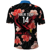 Custom Antigua and Barbuda Cricket Polo Shirt 2025 Go Falcons Tropical Style - Wonder Print Shop