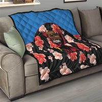 Antigua and Barbuda Cricket Quilt 2025 Go Falcons Tropical Style - Wonder Print Shop