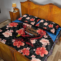 Antigua and Barbuda Cricket Quilt Bed Set 2025 Go Falcons Tropical Style - Wonder Print Shop