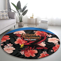 Antigua and Barbuda Cricket Round Carpet 2025 Go Falcons Tropical Style - Wonder Print Shop