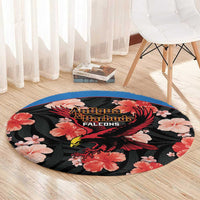 Antigua and Barbuda Cricket Round Carpet 2025 Go Falcons Tropical Style - Wonder Print Shop