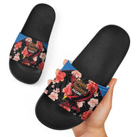Antigua and Barbuda Cricket Slide Sandals 2025 Go Falcons Tropical Style - Wonder Print Shop