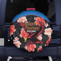 Antigua and Barbuda Cricket Spare Tire Cover 2025 Go Falcons Tropical Style - Wonder Print Shop
