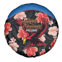 Antigua and Barbuda Cricket Spare Tire Cover 2025 Go Falcons Tropical Style - Wonder Print Shop