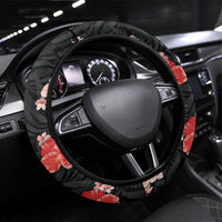 Antigua and Barbuda Cricket Steering Wheel Cover 2025 Go Falcons Tropical Style - Wonder Print Shop