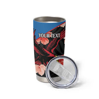 Custom Antigua and Barbuda Cricket Tumbler Cup 2025 Go Falcons Tropical Style - Wonder Print Shop