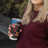 Custom Antigua and Barbuda Cricket Tumbler Cup 2025 Go Falcons Tropical Style - Wonder Print Shop