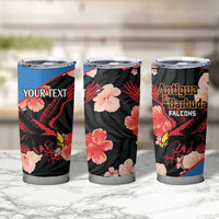 Custom Antigua and Barbuda Cricket Tumbler Cup 2025 Go Falcons Tropical Style - Wonder Print Shop
