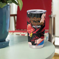 Custom Antigua and Barbuda Cricket Tumbler Cup 2025 Go Falcons Tropical Style - Wonder Print Shop