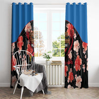 Antigua and Barbuda Cricket Window Curtain 2025 Go Falcons Tropical Style - Wonder Print Shop