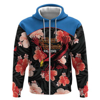 Custom Antigua and Barbuda Cricket Zip Hoodie 2025 Go Falcons Tropical Style - Wonder Print Shop
