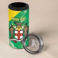 Custom Jamaica Cricket 4 in 1 Can Cooler Tumbler Fi Wi Tallawahs Tropical Style - Wonder Print Shop