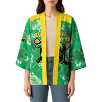 Custom Jamaica Cricket Kimono Fi Wi Tallawahs Tropical Style - Wonder Print Shop
