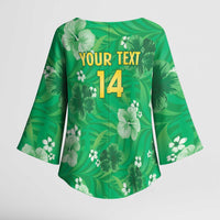 Custom Jamaica Cricket Kimono Sleeve Blouse Fi Wi Tallawahs Tropical Style - Wonder Print Shop
