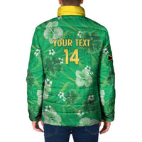 Custom Jamaica Cricket Padded Jacket Fi Wi Tallawahs Tropical Style - Wonder Print Shop
