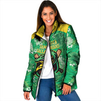 Custom Jamaica Cricket Padded Jacket Fi Wi Tallawahs Tropical Style - Wonder Print Shop