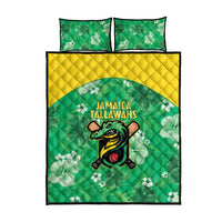 Jamaica Cricket Quilt Bed Set Fi Wi Tallawahs Tropical Style - Wonder Print Shop