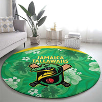 Jamaica Cricket Round Carpet Fi Wi Tallawahs Tropical Style - Wonder Print Shop