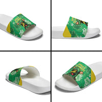 Jamaica Cricket Slide Sandals Fi Wi Tallawahs Tropical Style - Wonder Print Shop