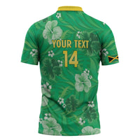 Custom Jamaica Cricket Zipper Polo Shirt Fi Wi Tallawahs Tropical Style - Wonder Print Shop