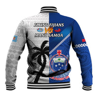 Fiji And Samoa Rugby Baseball Jacket 2023 World Cup Samoan Mix Tapa Pattern - Wonder Print Shop