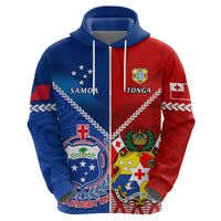 Samoa And Tonga Rugby Hoodie 2023 World Cup Manu Samoa With Ikale Tahi - Wonder Print Shop
