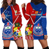 Samoa And Tonga Rugby Hoodie Dress 2023 World Cup Manu Samoa With Ikale Tahi - Wonder Print Shop
