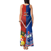 Samoa And Tonga Rugby Tank Maxi Dress 2023 World Cup Manu Samoa With Ikale Tahi - Wonder Print Shop