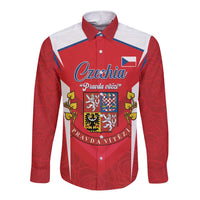 Czech Republic Restoration Day Long Sleeve Button Shirt Czechia Pravda Vitezi - Wonder Print Shop