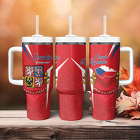 Czech Republic Restoration Day Tumbler With Handle Czechia Pravda Vitezi - Wonder Print Shop