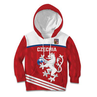 Custom Czech Republic Football Kid Hoodie Go Czechia - Sporty Style - Wonder Print Shop