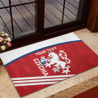 Custom Czech Republic Football Rubber Doormat Go Czechia - Sporty Style - Wonder Print Shop