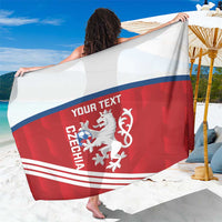 Custom Czech Republic Football Sarong Go Czechia - Sporty Style - Wonder Print Shop
