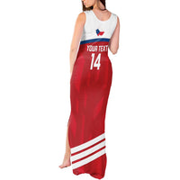 Custom Czech Republic Football Tank Maxi Dress Go Czechia - Sporty Style - Wonder Print Shop