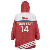 Custom Czech Republic Football Wearable Blanket Hoodie Go Czechia - Sporty Style - Wonder Print Shop