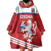 Custom Czech Republic Football Wearable Blanket Hoodie Go Czechia - Sporty Style - Wonder Print Shop