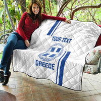 Custom Greece Football Quilt Go Ethniki - Sporty Style - Wonder Print Shop