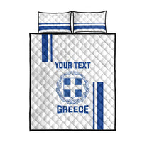 Custom Greece Football Quilt Bed Set Go Ethniki - Sporty Style - Wonder Print Shop