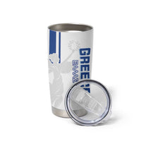 Personalised Greece Football Tumbler Cup Go Ethniki - Sporty Style - Wonder Print Shop