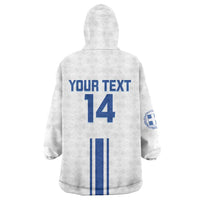 Custom Greece Football Wearable Blanket Hoodie Go Ethniki - Sporty Style - Wonder Print Shop