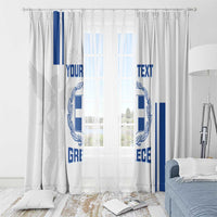 Custom Greece Football Window Curtain Go Ethniki - Sporty Style - Wonder Print Shop