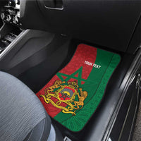 Personalised Morocco Car Mats Moroccan Green Star With Moorish Pattern - Wonder Print Shop