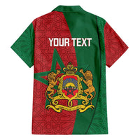 Personalised Morocco Family Matching Puletasi and Hawaiian Shirt Moroccan Green Star With Moorish Pattern - Wonder Print Shop