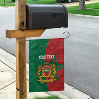 Personalised Morocco Garden Flag Moroccan Green Star With Moorish Pattern - Wonder Print Shop