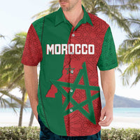 Personalised Morocco Hawaiian Shirt Moroccan Green Star With Moorish Pattern - Wonder Print Shop