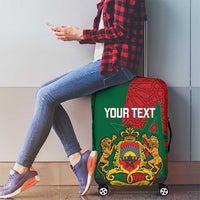 Personalised Morocco Luggage Cover Moroccan Green Star With Moorish Pattern - Wonder Print Shop