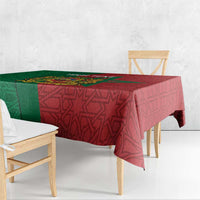 Personalised Morocco Tablecloth Moroccan Green Star With Moorish Pattern - Wonder Print Shop